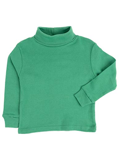 Image of Leveret Girls Boys & Toddler Solid Turtleneck 100% Cotton Kids Shirt (2 Toddler-14 Years) Variety of Colors