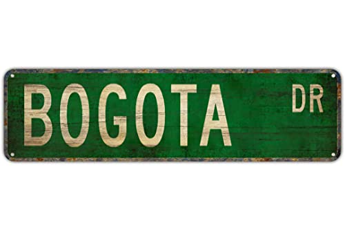 Vintage Decor Wall Signs Bogota Bogota Gift Bogota Sign Bogota