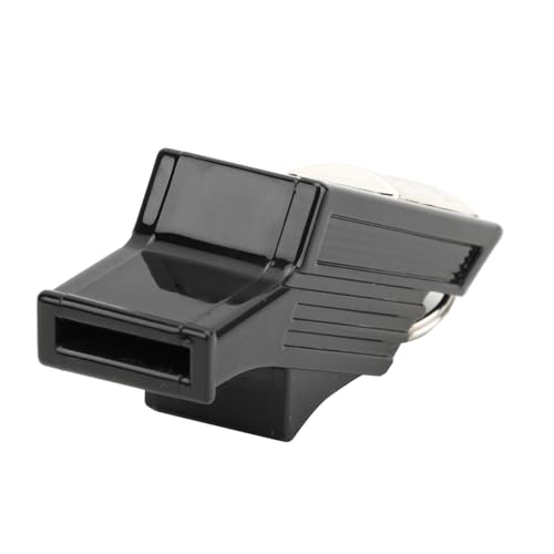 Silbato multipropósito para fútbol negro y plata compacto miniatura 4