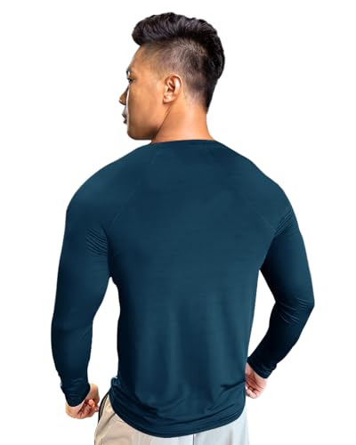 Image of EYEBOGLER Men Round Neck Solid Full Sleeve Regualr Fit T-Shirt