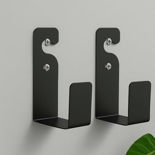 Image of Pipe Holder Wall Mount | Hose Holder-Garden Hose Hanger | Water Pipe Stand | Wall Mounted Hose Rack-Heavy Duty Pipe Hanger for Outdoor Home Use-Pack of 2