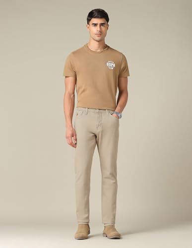 Image of U.S. Polo ASSN. Denim Co. Brandon Fit Jeans for Men, Full Length Mens Denim for Office & Regular Wear