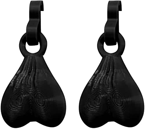 Abnormallva Shoe Decoration Charms Balls for your Crocs Decorative Buckles, Accessories,Shoe Accessories Sandals Slippers Parties Styles Compatible with (1 Pair black)