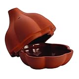 Rachael Ray 54277 Cucina Stoneware Garlic Roaster, 4.5-Inch, Terra Cotta