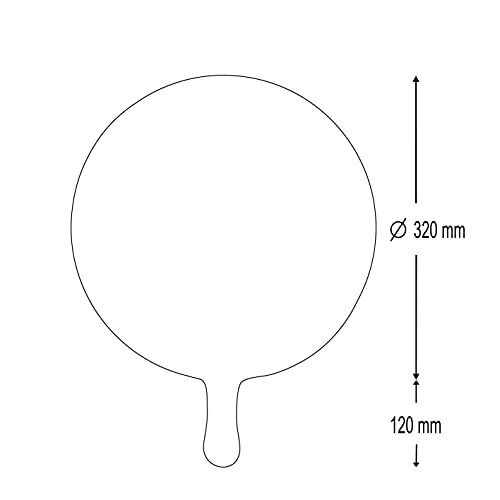 AUPROTEC pizzaschep hout pizza schil pizzabord berkengeschuurd model Hendrik: set van 2, maat M 32 cm AU-PSHK - Image 8