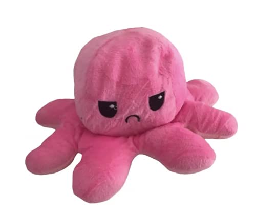 Polvo Rosa Pelúcia Bravo Feliz Humor Reversível Com Nota fiscal