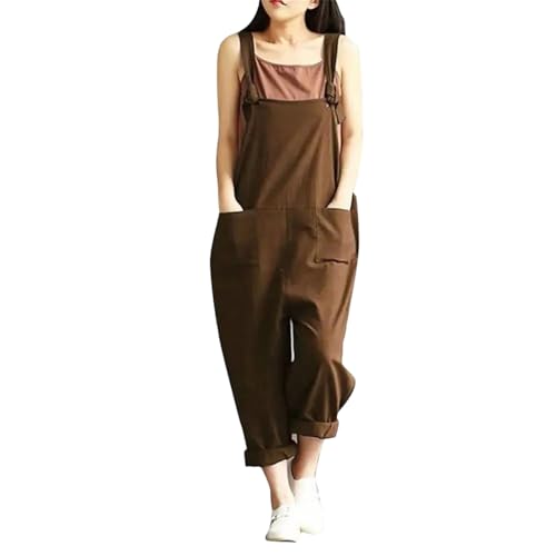 Combinaison sans manches ample pour camoufler les formes avec style