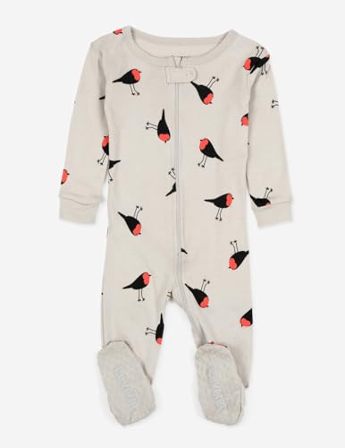 Leveret Kids Baby Boys Girls Footed Cotton Pajama Birds Size 18-24 Months