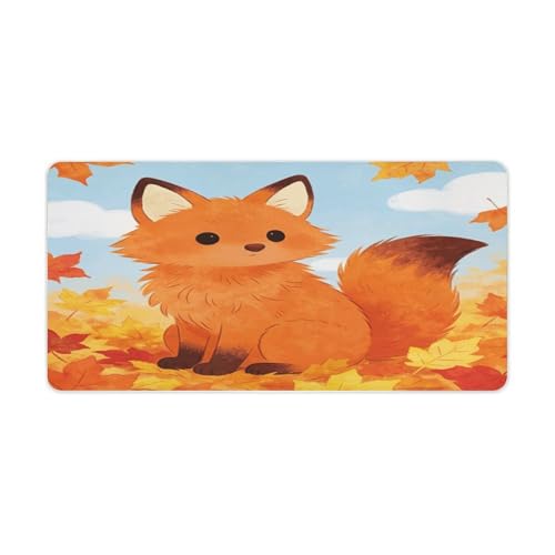 Burnt Orange Desk Pad Escritorio Impermeable Grande