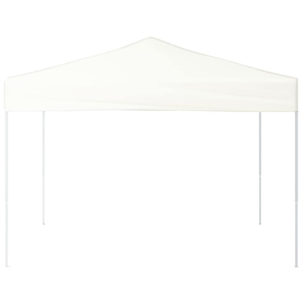Carpa plegable blanca de 3 x 3 m, de tela Oxford 210D con revestimiento plateado, resistente a los rayos UV y al agua, marco de acero estable, ideal para camping, picnics,