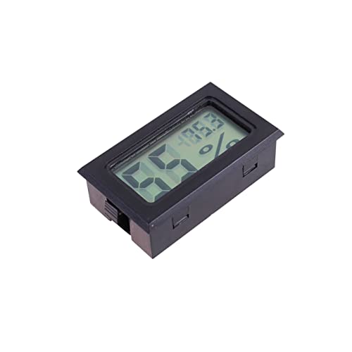 HEMOTON 5 Piezas termómetro medidor de humedad digital higrómetro digital interior temperatura del sensor del medidor hogar higroscopio simple mini higroscopio Black