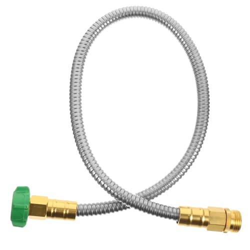 Mikikit Conector para Manguera de Jardín de Acero Inoxidable Flexible y Resistente con Junta de Anti-fugas Manguera de Agua para Riego Exterior y Lavado de Coches