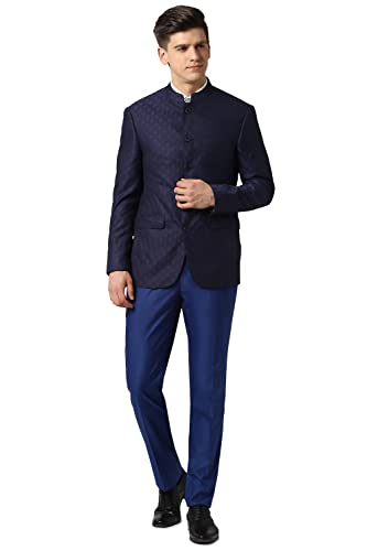 Image of Peter England Men's Polyester Blend Two Piece Business Suit Pants Set