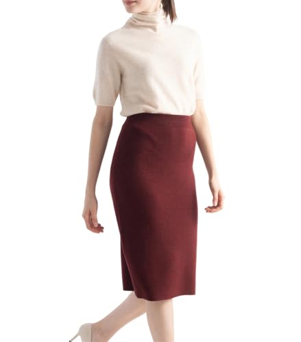 Women High Waist Bodycon Knitted Midi Skirt Casual Spring Autumn Winter Stretch Slim Skirt4