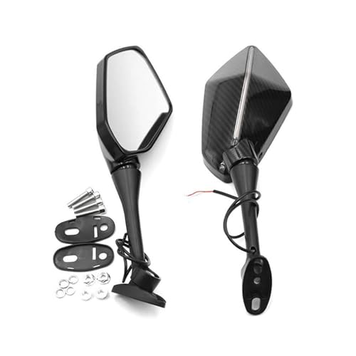 Espejos para Gsxr 600 K7 universales con luces de giro integradas 6