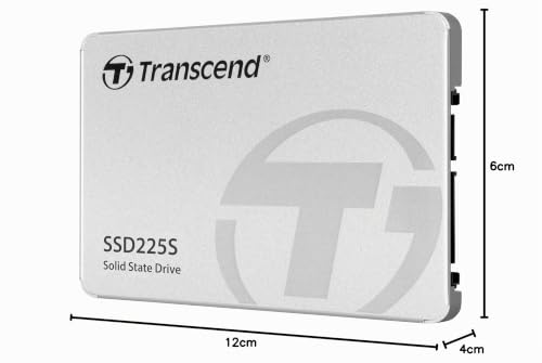 Transcend 1To SSD225S 2,5" SATA III SSD, jusqu'à 550 Mo/s, Cache SLC