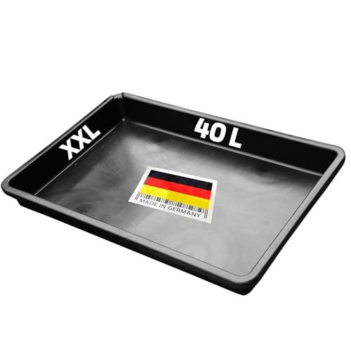 SW-Stahl 07377L Auffangwanne XXL für Auto & KFZ | Ölwanne aus Kunststoff | 88 x 60 x 10cm | 40 Liter Fassungsvermögen | Made in Germany