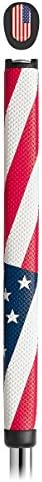 Tour Mark New American Flag USA Red/White/Blue Standard Putter Grip w/Ball Mark