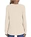 HOTGIFT Womens Sweaters Long Sleeve Casual Tunic Tops Fall Winter Shirts Loungewear Fashion Clothes 2025 Beige X-Large