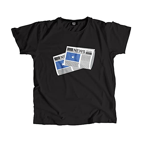 T-shirt Somalie vintage haut unisexe imprimé journaux somaliens rétro