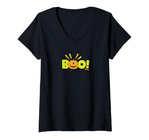 T-shirt col V Boo Monsters Inc femme, haut Halloween Disney chic et t-shirt mode automne