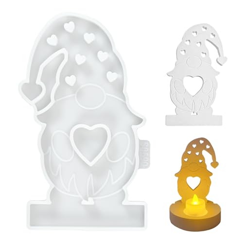 Il pacchetto include: include uno stampo in silicone per Natale per un vecchio nano di dimensioni 14,6 cm x 8,2 cm e il modello di un vecchio nano, con cui si possono creare artigianato per la decorazione della casa.