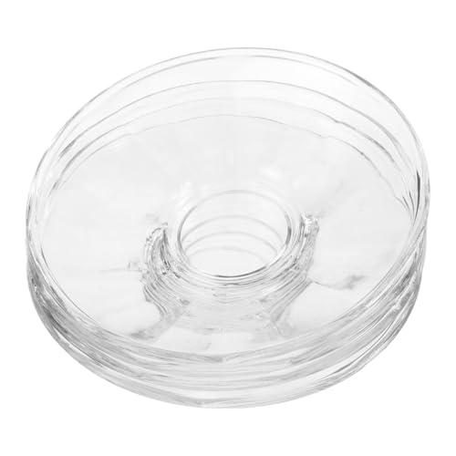 VICASKY 4pcs Glass Dessert Plates Multi Functional Saucers for Appetizers Snacks and Tea Versatile Serving Dishes for Home Ktv and Bars Easy to Clean Compact Design