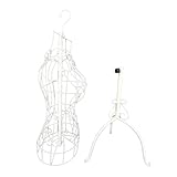 【Hauteur réglable】Mannequin en fil de fer avec une hauteur réglable de 47,24 pouces à 62,20 pouces (hors crochets), ajustez la hauteur d'affichage pour s'adapter à différentes longueurs de vêtements, idéal pour une présentation polyvalente