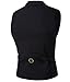 Cloudstyle Mens Vest Fashion Slim Fit Double-breasted Solid Vest Black 1 X-Large