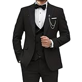 Set completo da 3 pezzi: include giacca, gilet e pantaloni, per un coordinato perfetto per eventi formali o feste di lusso