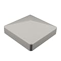 Weatherables 4x4 Post Caps – Weatherproof Premium Outdoor Vinyl Post Cover for Lasting Durability and Easy Installation on Vinyl Decks, Patios, Porches, or Mailbox Posts (External, Tan)