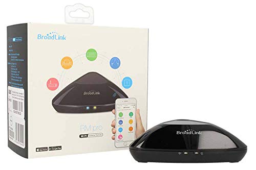 2018 nueva versión Broadlink RM Pro + Smart Home Automation Switch Control remoto universal inteligente(Black,EU standard)