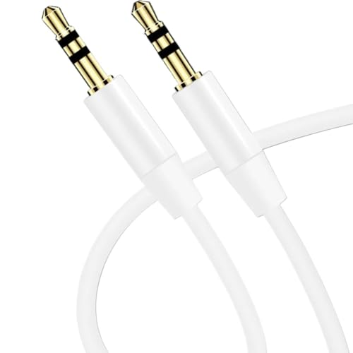 Cable de extensión de audio Jack 3.5mm, 1.2 m blanco miniatura 6