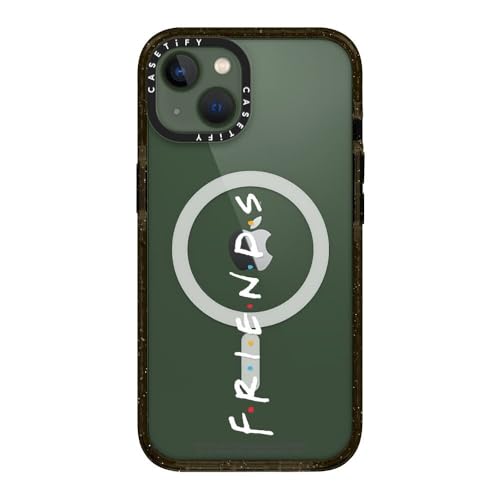 Coque iPhone 13 CASETiFY antichute Friends Magsafe noire transparente - 3