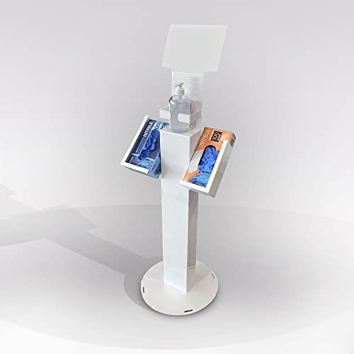 SAF SPA COLONNINA Dispenser 38X38 H. 129 in Metallo Bianco