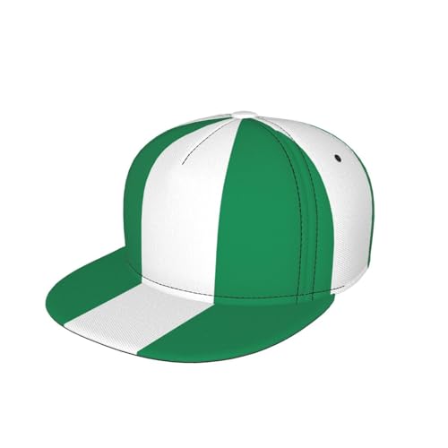 Casquette de baseball réglable avec motif drapeau du Nigeria pour homme et femme, style hip-hop, noir