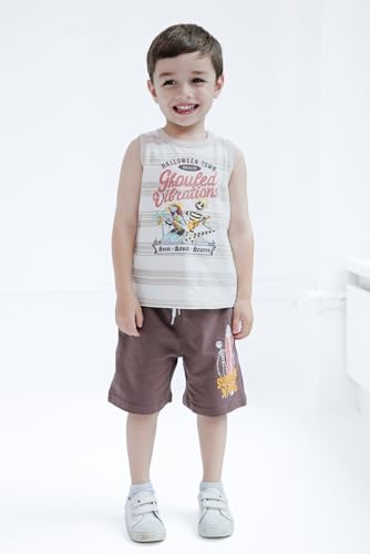 Image of Disney Lion King Toy Story Mickey Mouse Cars T-Shirt Tank Top and French Terry Shorts 3 Piece Outfit Set Toddler to Big Kid