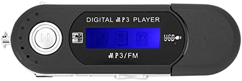 Dekaim MP3 Player, Portable Music MP3 USB Player With LCD Screen FM Radio Voice Recorder TF Card(Black)