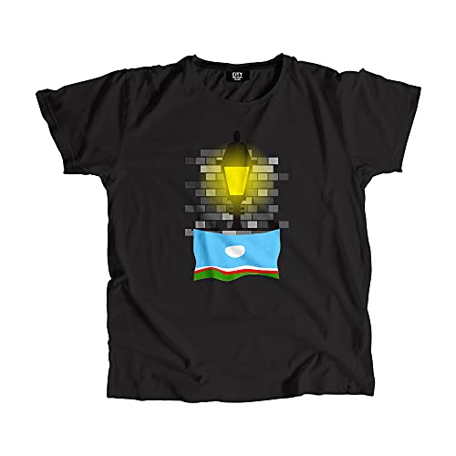 T-shirt Sakha Republic Street Lamp Bricks en coton unisexe