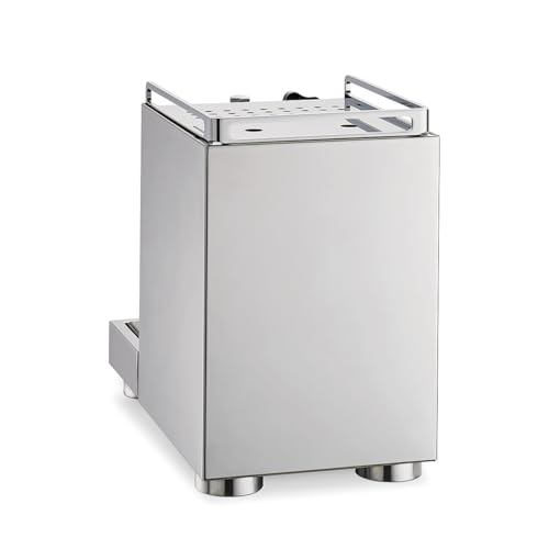 La Pavoni Mini Cellini, Semiprofessionelle Espresso-Kaffeemaschine LPSMCS01EU, Einzelboiler, Dampf- und Heißwasserlanze, 2,9-l-Tank, 58-mm-Filterhalter und 1/2-Tassen-Filter, 1400 W, Edelstahl – Bild 4