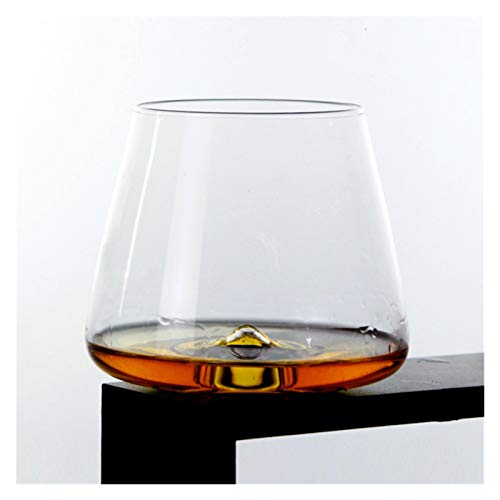 Whisky Glass, Scotch Whisky Rock Glass, Tumbler Vortex Type Bottom Vortex Design Rode Wijnglas, gebruikt voor Bar Whisky Shot Bril (Capacity : 380ml, Color : Eddy Glass) - Image 6