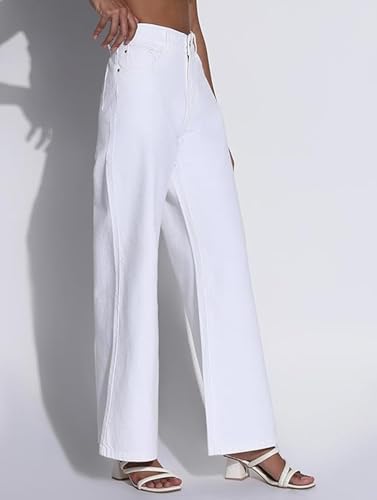 Image of ADBUCKS Wide Leg Jeans for Women | Jeans Pant for Women | High Rise Jean I