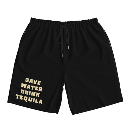 Save Water Drink Tequila Men's Quick-Dry Board Shorts 7