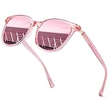 Myiaur Women's Polarised Sunglasses with Retro Mirrored Lens & UV400 Protection - Trendy & Stylish Large Glasses