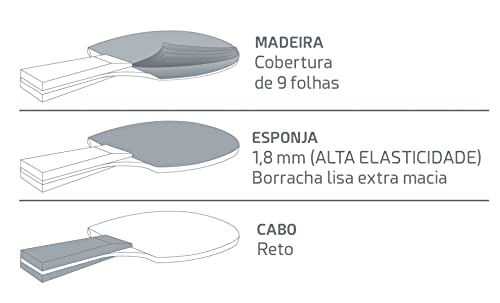 Kit Speedo Ping Pong 2 Raquetes Outburst + 6 Bolas Speedo