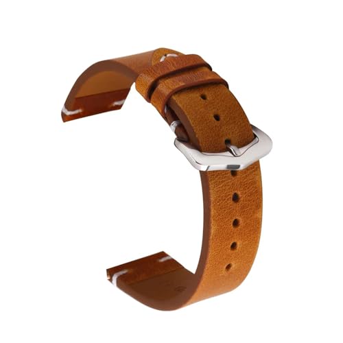 Correa de reloj de cuero genuino de 18mm 20mm 22mm y 24mm para hombre y mujer