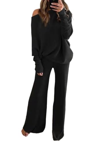 Fixmatti Womens Knitted Outfit High Neck Sweater...
