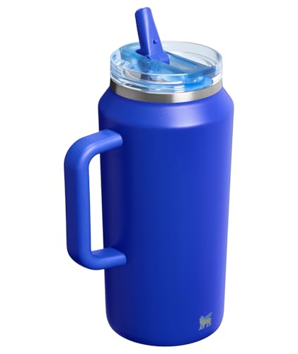 Image of STANLEY Quencher ProTour Flip Straw Tumbler with Leakproof Lid 64 oz | Built-In Straw & Handle | Cupholder Compatible for Travel | Insulated Stainless Steel Cup | BPA-Free | Cobalt