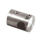 Querstabverbinder Echt Edelstahl Ø 22 mm für 10 mm Querstangen Ausführung Flach