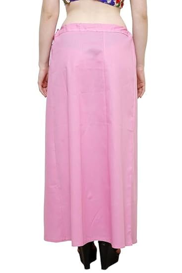 Image of Vlazom Women's Cotton Saree Petticoat - Pack of 5 Inskirts | Soft & Breathable Underskirts | Adjustable Drawstring Waist | Multicolor for Daily & Occasion Wear